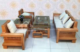 Phong khach mini sang trong voi ghe sofa vai khung go soi